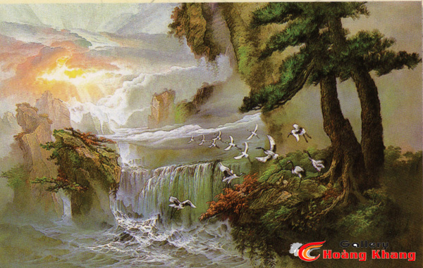 Tranh Núi - Nước - Phong Thuỷ